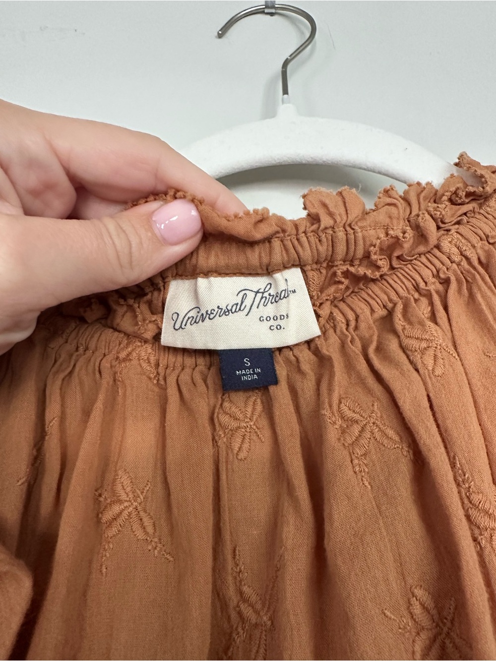 Target Universal Thread Rust Ruffle Sleeve Dress - Picture 4 of 4